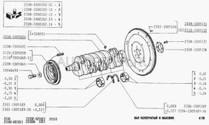 Маховик с ободом ВАЗ 2110 ВолгаАвтоПром