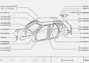 Крыло заднее универсал прав.