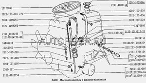 МАСЛООТДЕЛИТЕЛЬ ПОД КРЫШКУ САПУНА 2121 ВАЗ L.