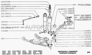 Втулка стабилизатора большая наружная. полиуретан желтый 21212906040 Автоваз