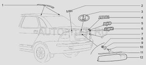 Орнамент задка 2170 (ЛАДЬЯ), , шт АвтоВАЗ 21700821217610 Автоваз