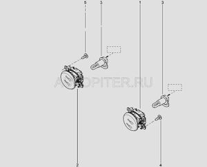 Фара противотуманная 261500097r Автоваз