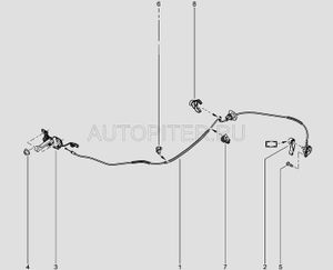 клипса крепления шумоизоляции 7703079463 Автоваз