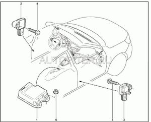 Блок управления системы надувных подушек безопасности 8450007029 Автоваз
