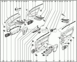 Карман обивки передней двери правый 8450008322 Автоваз