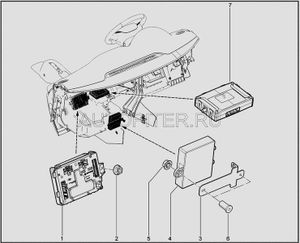 Кронштейн крепления блока кузовной электроники дополнительного (с покрытием) 8450030170 Автоваз