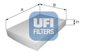 Фильтр, воздух во внутренном пространстве 53.149.00 Ufi
