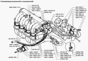 Коллектор ЗМЗ-406ВОЛГА,СОБОЛЬ,ГАЗЕЛЬ выпускной 2 отверстия 4062100802520 Змз