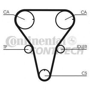 Ремень ГРМ для Mazda 323 (BJ) 1998-2003 CT1047 Contitech