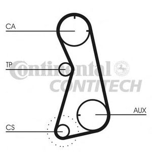 Ремень ГРМ для Audi 80/90 [B4] 1991-1995 CT869 Contitech