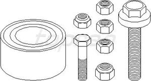Подшипник ступицы (к-кт) для Skoda Superb 2002-2008 104339755 Hans Pries