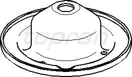 Чашка опоры переднего амортизатора / SEAT,VW 83~ 107136756 Hans Pries