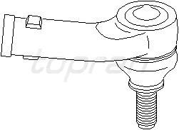 Наконечник рулевой правый для VW Transporter T4 1996-2003 107531586 Hans Pries