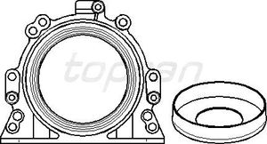 Крышка коленвала задняя для VW Fox 2005-2011 109613755 Hans Pries