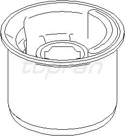 Сайлентблок переднего рычага задний для VW Fox 2005-2011 109663755 Hans Pries