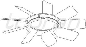 Крыльчатка вентилятора fan wheel MERCEDES 401467586 Hans Pries