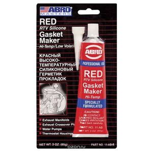 Герметик-прокладка 'ABRO' RED (85 г)  Silicone Gas