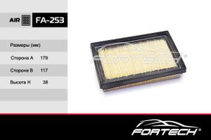 Фильтр воздушный T-TA Yaris III(2012-)/Corolla (2019-)/Prius (2015-)/Citroen (C1 II) (2014-) FA253 Fortech