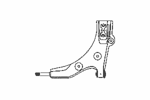 Рычаг независимой подвески колеса, подвеска колеса 0793391 Ocap