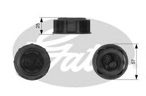 Крышка радиатора для Ford Fiesta >1989 RC233 Gates