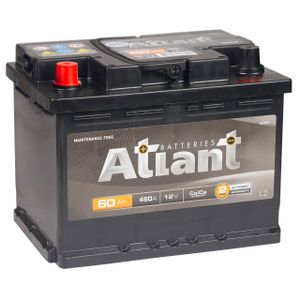 АКБ ATLANT Black 60Ah L+  (+/-)  12V 460A EN  242х175х190 ab601 Atlant