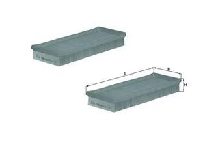 Воздушный фильтр LX 1466/S Knecht/Mahle