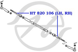 Рулевая тяга HT820106 Hanse