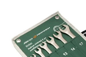 Набор ключей комбинированных 6 шт, планшет тетрон.