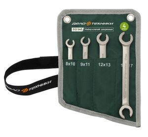 Набор ключей разрезных 4 шт., планшет тетрон.