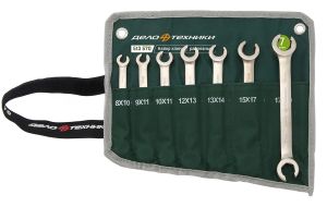 Набор ключей разрезных 7 шт., планшет тетрон.