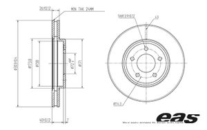 ТОРМОЗНОЙ ДИСК EBD03097 Eas Ultimate