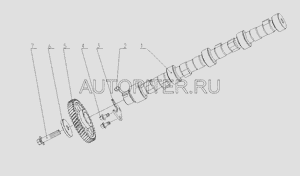 Шестерня распредвала YC4F90-30 YUCHAI Оригинал f30001006002b Yuchai