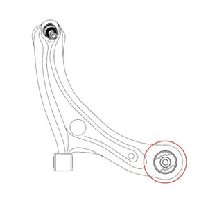 Сайлентблок MITSUBISHI Space Wagon / Space Runner 1998 ~ 2004 gv0370 Ctr