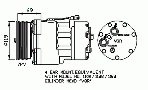 Компрессор, кондиционер 32228 Nrf