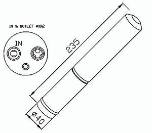 Осушитель системы кондиционирования для Citroen C4 Aircross 2012-2017 33225 Nrf