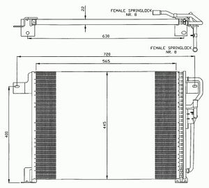 Конденсатор, кондиционер 35834 Nrf
