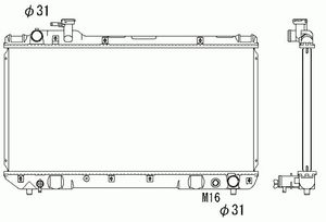 Радиатор, охлаждение двигателя 503988 Nrf