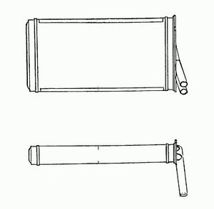 Теплообменник, отопление салона 50524 Nrf