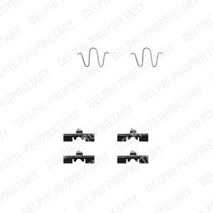 Комплектующие, колодки дискового тормоза LX0231 Delphi