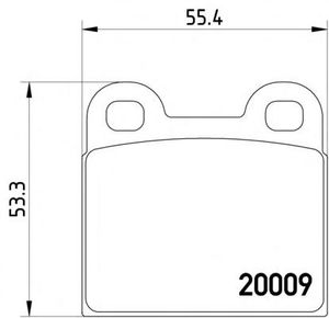 Комплект тормозных колодок, дисковый тормоз