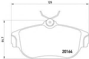 Комплект тормозных колодок, дисковый тормоз