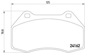 Комплект тормозных колодок, дисковый тормоз 2416201 Textar