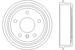 Барабан тормозной для Mercedes Benz A140/160 W168 1997-2004 94020200 Textar