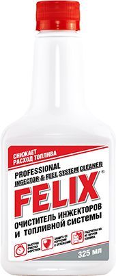 Моющая присадка-очиститель инжекторов и топливной системы Felix в п/э бут. 325 мл