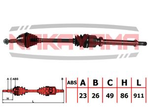 Приводной вал_NAKAYAMA ND364NY Nakayama