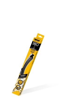 ЩЕТКА СТЕКЛООЧИСТИТЕЛЯ БЕСКАРКАСНАЯ С ГРАФИТОВЫМ ПОКРЫТИЕМ 380ММ rw15g Runway