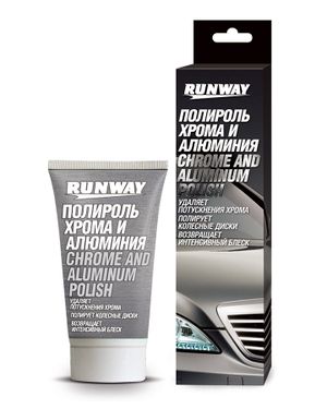 Полироль-паста для хрома и алюминия (RUNWAY) RW2546 50мл rw2546 Runway