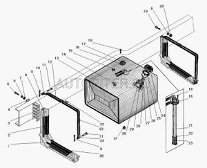 СтаканУРАЛгорловиныбакатопливногосфильтромвсбореАОАЗУРАЛ 4320011101154 УралАЗ