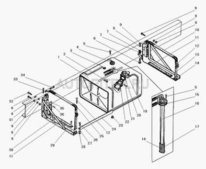 СтаканУРАЛгорловиныбакатопливногосфильтромвсбореАОАЗУРАЛ 4320011101154 УралАЗ