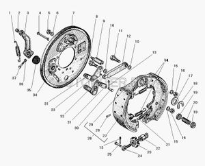 Валик щита стояночного тормоза (без рычага) Урал 4320-3507140 43203507140 УралАЗ